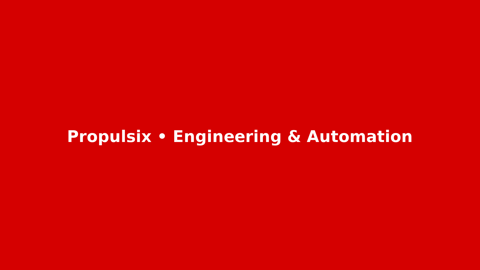 Propulsix engineering en automation